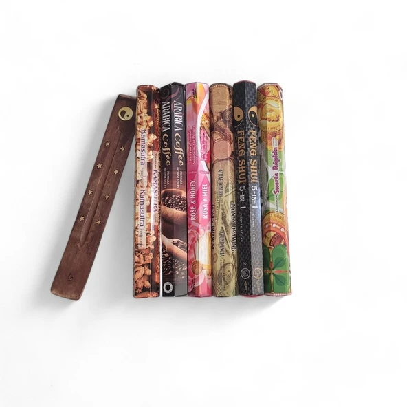 Coffee, Rose, Kamasutra, Money, Feng Shui, Luck Hediyeli 6x20 Tütsü ürün görseli 1