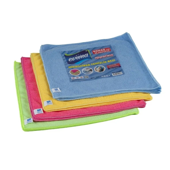 GOGOEY EVİMA TEMİZLİK MİKROFİBER BEZ 10'LU SET 40x40 CM TM-608 ürün görseli 1