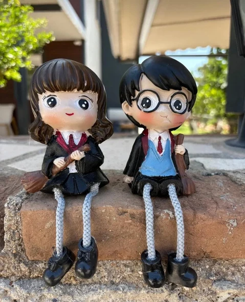 2 'Lİ Harry Potter KIZ ERKEK Dekoratif Biblo Masaüstü Obje ürün görseli 1