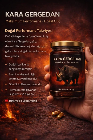 KARA GERGEDAN Maksimum Performans Macun 240 gr - Resim 3
