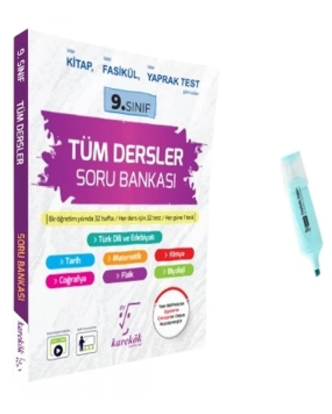 9.Sınıf Tüm Dersler Soru Bankası (Yeni Müfredat) ürün görseli 1