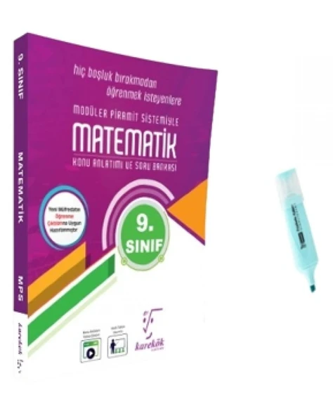 9.Sınıf Matematik MPS Konu Anlatımı Ve Soru Bankası (Yeni Müfredat) ürün görseli 1
