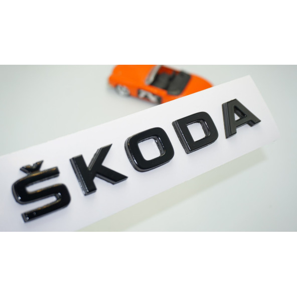 DK Tuning Bagaj Siyah ABS 3M 3D Yazı Logo Skoda İle Uyumlu ürün görseli 1