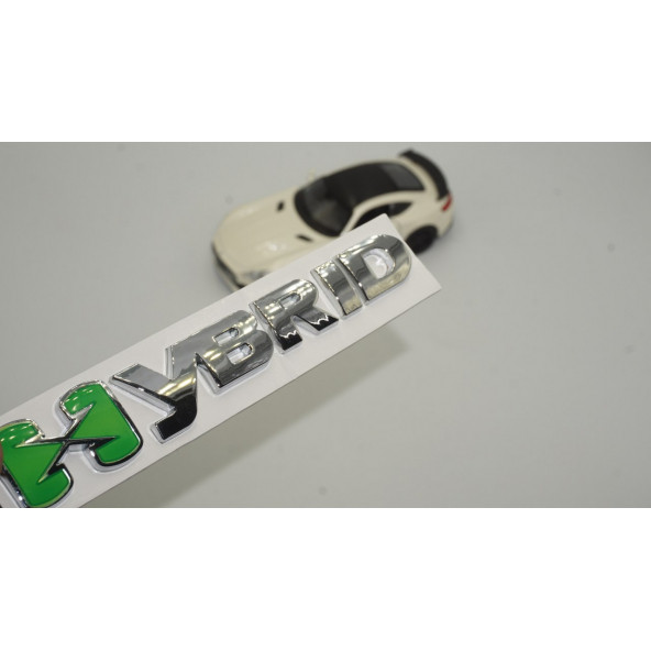 HYBRİD Bagaj Krom Metal 3M 3D Orjinal Logo Amblem ürün görseli 1