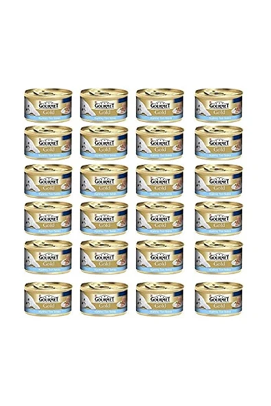 Gold Kıyılmış Ton Balıklı Konserve Yaş Kedi Maması - 85 gr X 24 Adet ürün görseli 1