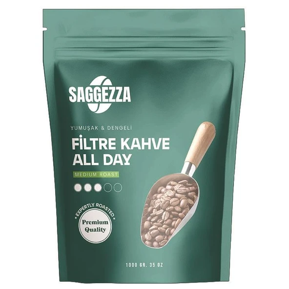 Saggezza Allday Öğütülmüş Filtre Kahve 1 Kg ürün görseli 1