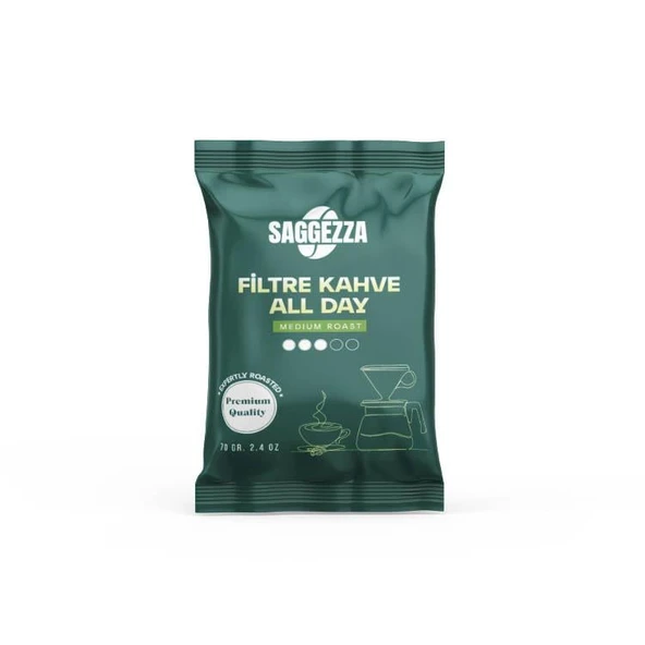 Saggezza Filtre Kahve Öğütülmüş All day 70 gr ürün görseli 1