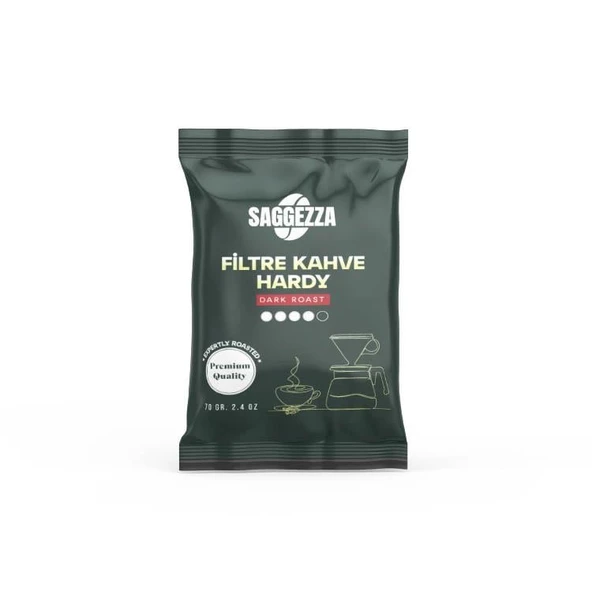 Saggezza Filtre Kahve Öğütülmüş Hardy 70 gr ürün görseli 1