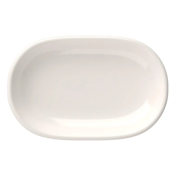 Tabak Evi Porselen Magnus Oval Kayık Tabak 23x15x3cm Tekli ürün görseli 1