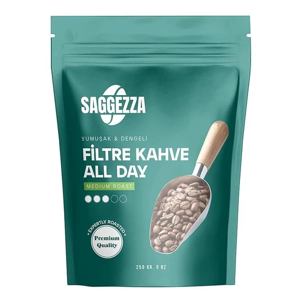 Saggezza Allday Çekirdek Filtre Kahve 250 Gr ürün görseli 1