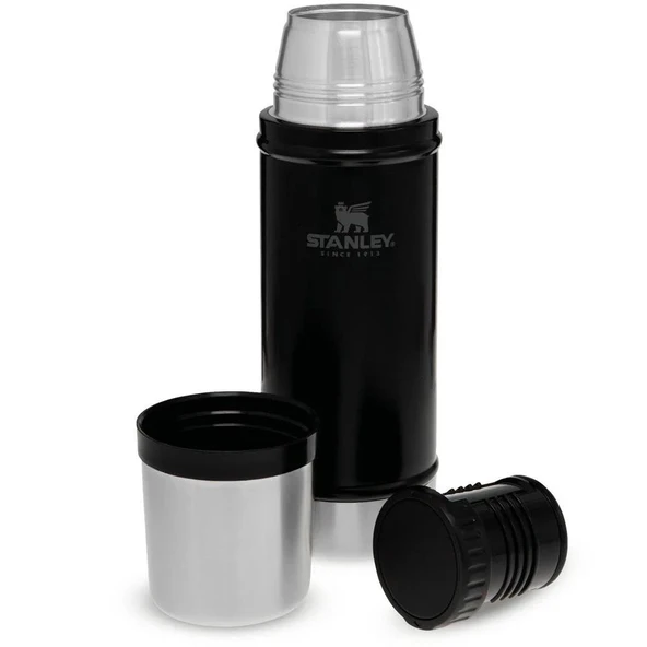 Stanley Klasik Vakumlu Termos 0,47lt   MatteBlack - Resim 2