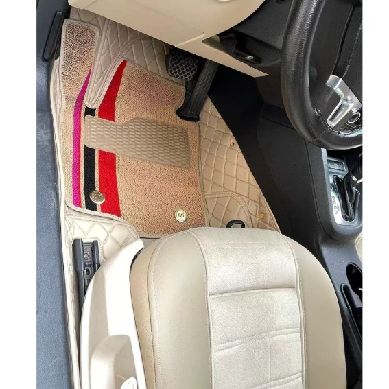 Volkswagen Jetta 2011-2019 Arası Aracına Özel 8d Çift Katmanlı Havuzlu Papspas Takımı (Bej Takım) ürün görseli 1