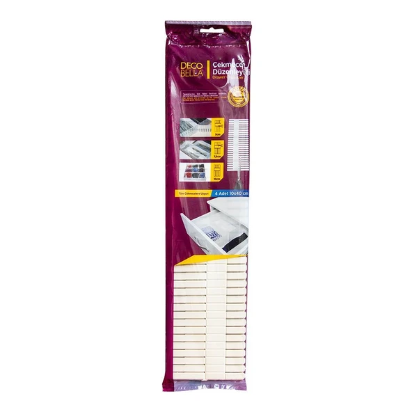 DecoBella Çekmece Düzenleyici 4'lü 10x40 ürün görseli 1
