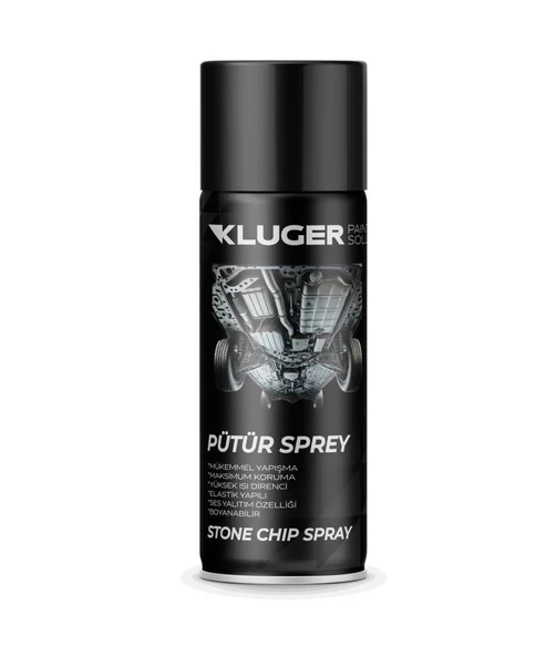 Kluger Sprey Pütür Boya Siyah 400ml ürün görseli 1