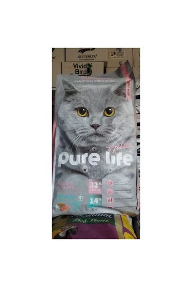 PureLife Pure Life Plus Kısır Somon 12 Kg Kedi Maması ürün görseli 1