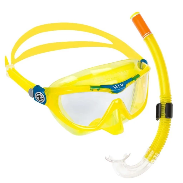 Aqua Lung Combo Reef DX Çocuk Maske ve Şnorkel Seti Sarı ürün görseli 1