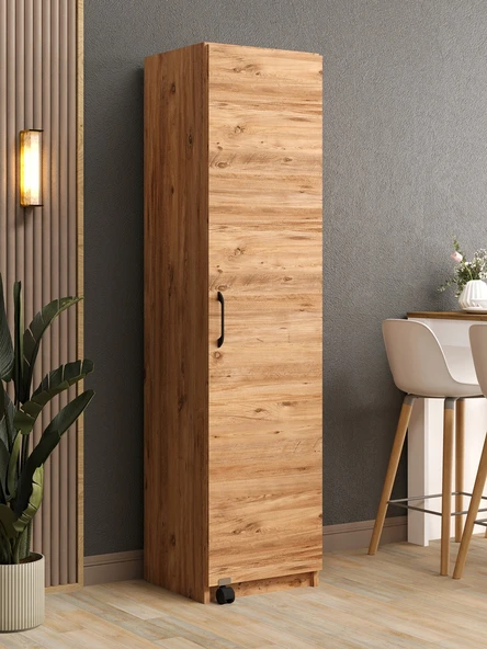 Kuzeylife Novens Çok Amaçlı Erzak-Kiler Dolabı Tek Kapaklı Çam ürün görseli 1