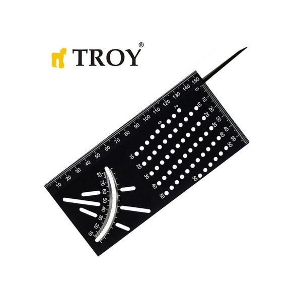TROY İŞARETLEME GÖNYESİ ALÜMİNYUM 25901 - Resim 2