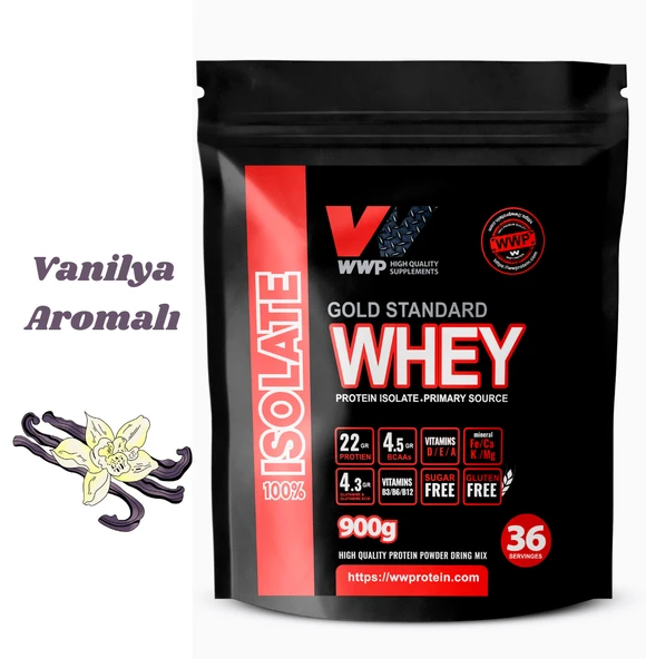 WWP Gold Standard Whey Isolate , İzolat Protein Tozu , 900g , Vanilya Aromalı. ürün görseli 1