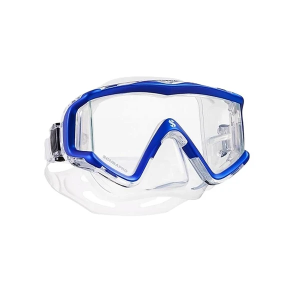 Scubapro Crystal Vu Maske   Şeffaf/Mavi ürün görseli 1