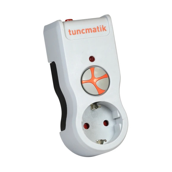 Tunçmatik Tekli Akım Korumalı Priz Beyaz Powersurge TSK19019 ürün görseli 1