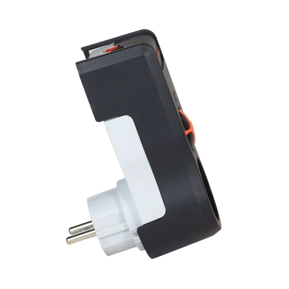 Tunçmatik Tekli Akım Korumalı Priz Siyah Powersurge TSK19020 - Resim 2