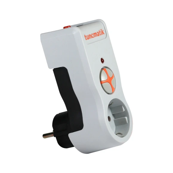 Tunçmatik Tekli Akım Korumalı Priz Beyaz Powersurge TSK19019 - Resim 2