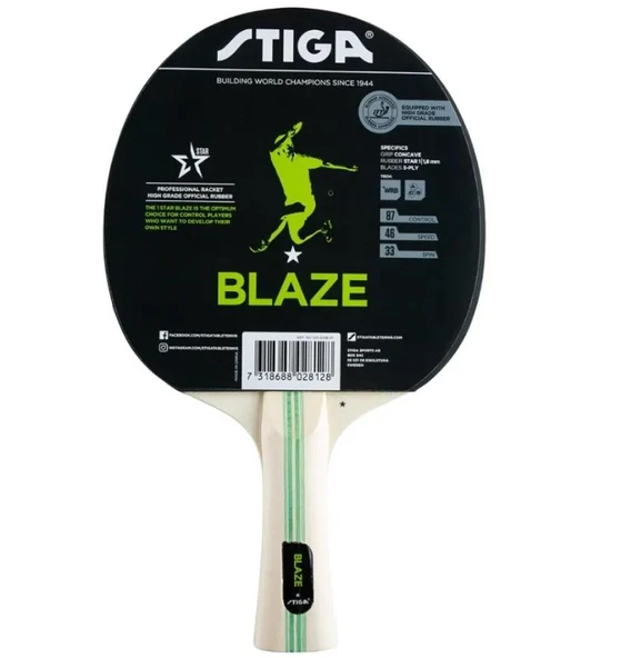 Stiga Bat Blaze-1 Star Masa Tenis Raketi 1211-6018-01 ürün görseli 1