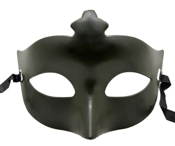Haki Yeşil Renk Masquerade Kostüm Partisi Venedik Balo Maskesi ürün görseli 1