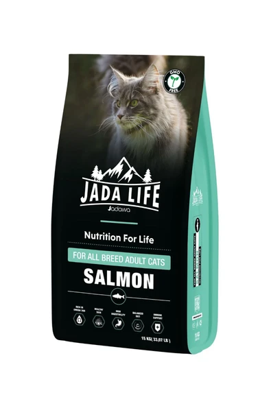 adult cat food wıth salmon 15 kg ürün görseli 1
