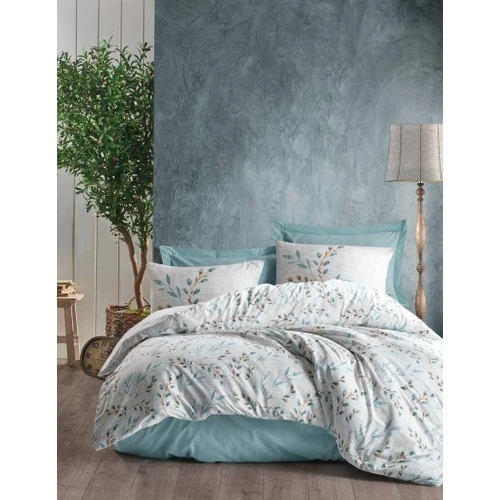 Cotton Box Modeline Çift Kişilik Nevresim Takımı Lendell Mint ürün görseli 1