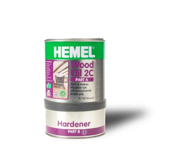 Hemel Wood Oil 2C Ahşap Yağı Dark Oak 900ml ürün görseli 1