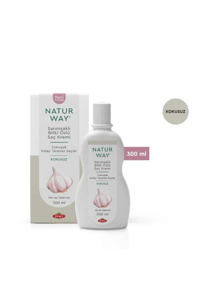 Otacı Naturway Sarımsaklı Bitki Özlü Kokusuz Saç Kremi 300 ml ürün görseli 1