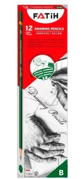 FATİH B DERECELİ KURŞUN KALEM 12'Lİ PAKET ürün görseli 1
