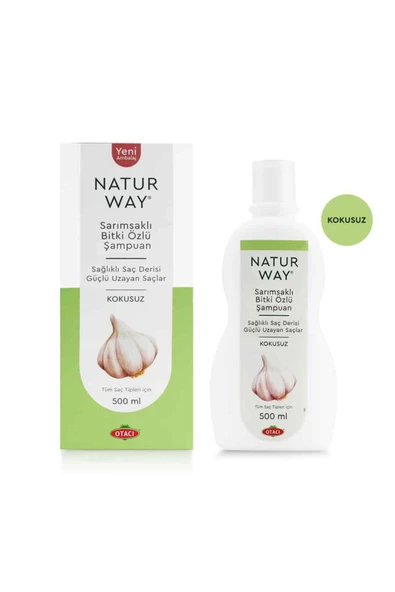 Otacı Naturway Sarımsaklı Bitki Özlü Kokusuz Şampuan 500 ml ürün görseli 1