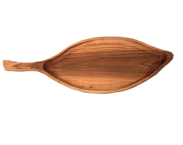 Wood Art Ceviz Sunum Tabağı 20x58cm ürün görseli 1