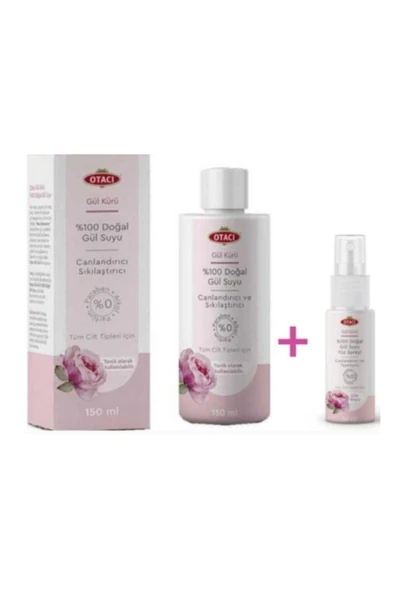 Otacı Gül Kürü Gül Suyu 150 ml + Gül Suyu Spreyi 50 ml ürün görseli 1