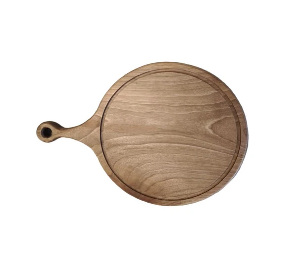 Wood Art Yuvarlak Ceviz Sunum Tabağı 30cm ürün görseli 1