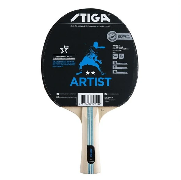 Stiga Bat Artıst-2 Star Masa Tenisi Raketi 1212-6218-01 ürün görseli 1