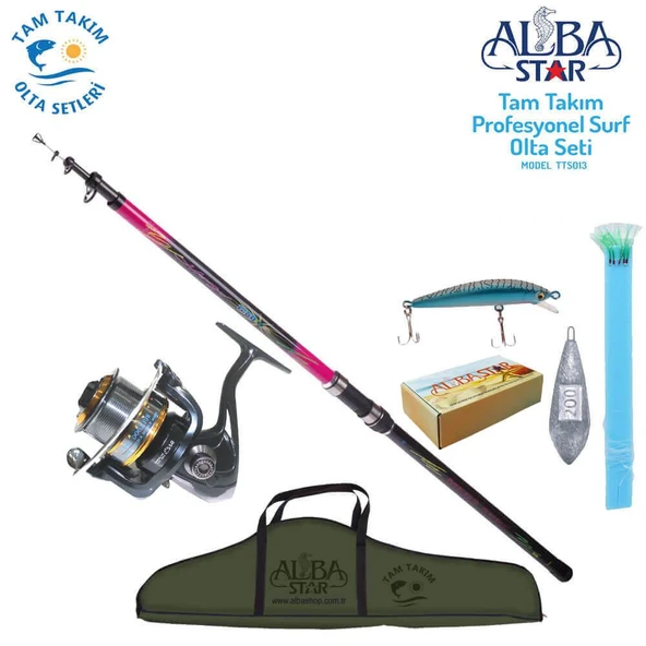 Albastar TTS013 Profesyonel Surf Olta Seti 420cm ürün görseli 1