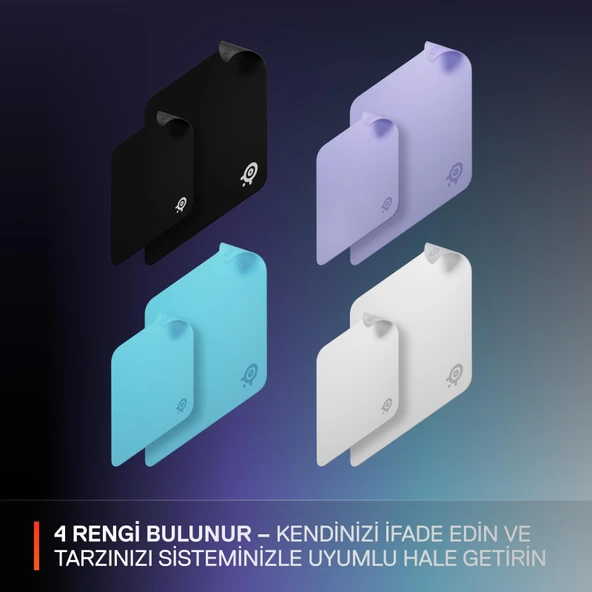 SteelSeries QcK Large Gaming Oyuncu Mouse Pad - Mavi - Resim 6