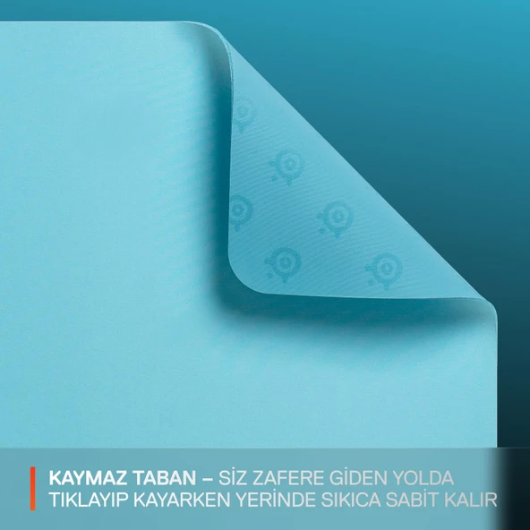 SteelSeries QcK Large Gaming Oyuncu Mouse Pad - Mavi - Resim 4
