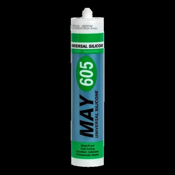 May 605 Beyaz Silikon Kartuş 280 Gr - Resim 2