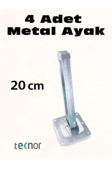 Teknor  4lü Katlanır Metal Yer Sofrası Ayağı Yer Masası Ayağı 20 cm ürün görseli 1