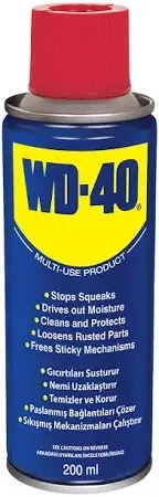 WD-40 Çok Amaçlı Yağlayıcı - Pas Sökücü (200 ml) ürün görseli 1