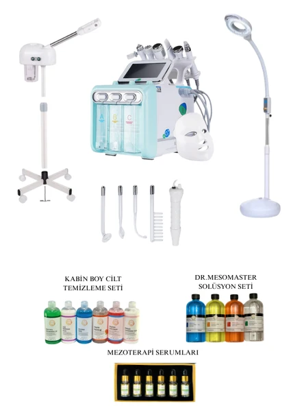 HYDRACOLOR Toplam 9 Fonksiyon Hydrafacial Vapozon Buhar (AMERİKAN CİLT BAKIM SETİ) ürün görseli 1