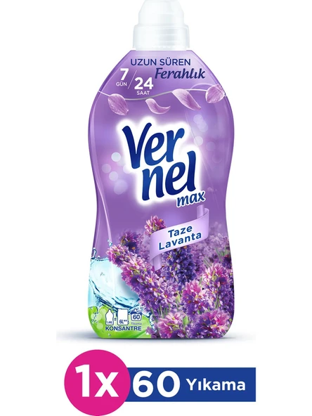 Vernel Max Konsantre Yumuşatıcısı Taze Lavanta 1440ml ürün görseli 1