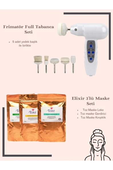 anka lazer Frimatör Full Tabanca Set & Elixir 3'lü Soyulabilen Toz Maske Seti ürün görseli 1