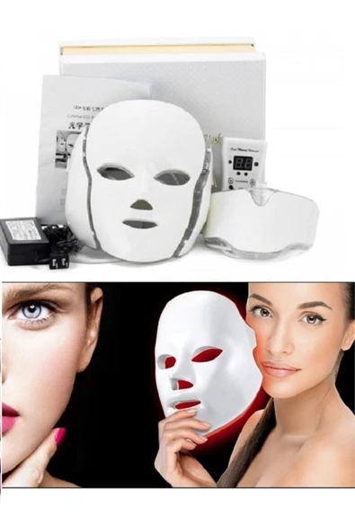 anka lazer Led Terapi Cihazı ( Led Maske) - Cilt Bakım Cihazı -mezoterapi Maskesi 7 Renk Multifonksiyonel ürün görseli 1