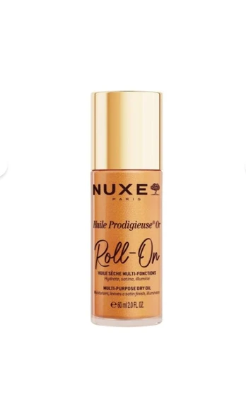 Nuxe Huile Prodigieuse OR Altın Parıltılı Çok Amaçlı Kuru Yağ Roll-On 60ml ürün görseli 1
